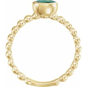 Ring med laboratoriedyrket edelsten – modell 71623