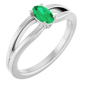Ring med laboratoriedyrket edelsten – modell 19401