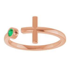 Ring med laboratoriedyrket edelsten – modell R43083