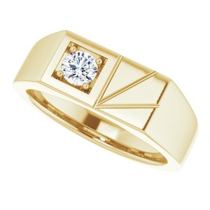 Ring med laboratoriedyrket diamant – modell 9848