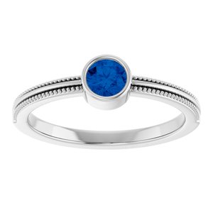 Ring med laboratoriedyrket edelsten – modell 72555