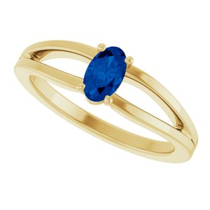 Ring med laboratoriedyrket edelsten – modell 19401