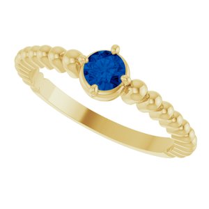 Ring med laboratoriedyrket edelsten – modell 72561