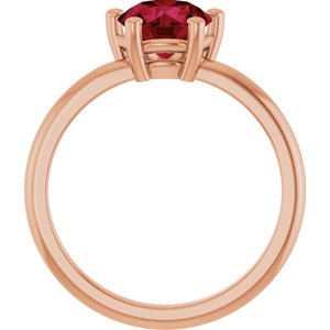 Ring med laboratoriedyrket edelsten – modell 72532
