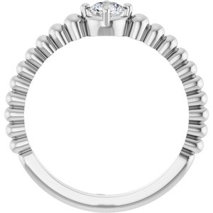 Ring med laboratoriedyrket edelsten – modell 72561