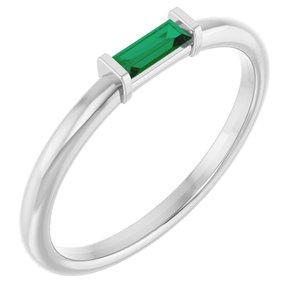 Ring med laboratoriedyrket edelsten – modell 122887
