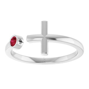 Ring med laboratoriedyrket edelsten – modell R43083
