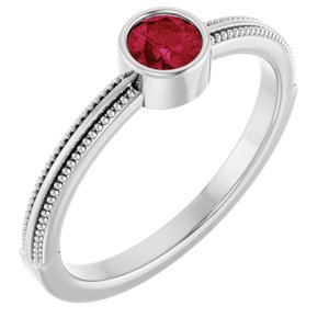 Ring med laboratoriedyrket edelsten – modell 72555