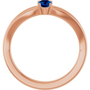 Ring med laboratoriedyrket edelsten – modell 19401