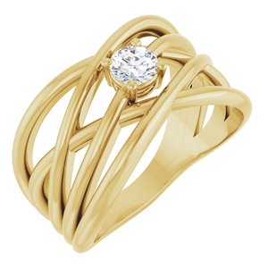 Ring med laboratoriedyrket diamant – modell 123732