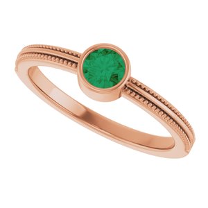 Ring med laboratoriedyrket edelsten – modell 72555