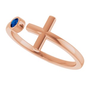 Ring med laboratoriedyrket edelsten – modell R43083