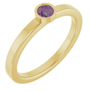 Ring med laboratoriedyrket edelsten – modell 72550