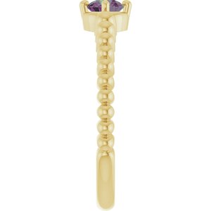 Ring med laboratoriedyrket edelsten – modell 72561