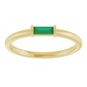 Ring med laboratoriedyrket edelsten – modell 122887