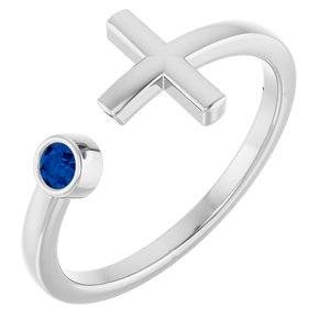 Ring med laboratoriedyrket edelsten – modell R43083