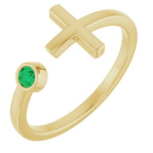 Ring med laboratoriedyrket edelsten – modell R43083