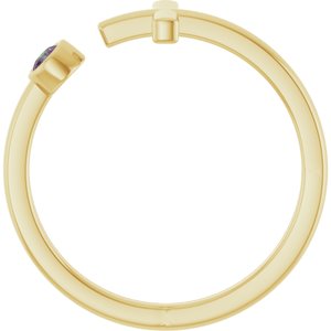 Ring med laboratoriedyrket edelsten – modell R43083