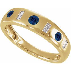 Ring med laboratoriedyrket edelsten – modell 689781