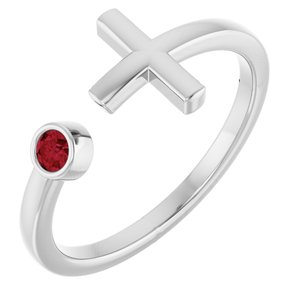 Ring med laboratoriedyrket edelsten – modell R43083