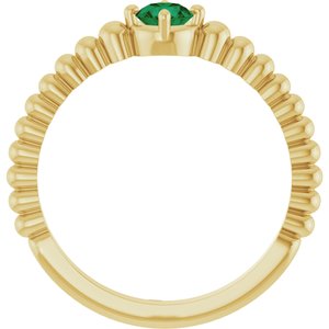 Ring med laboratoriedyrket edelsten – modell 72561