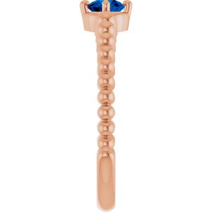Ring med laboratoriedyrket edelsten – modell 72561