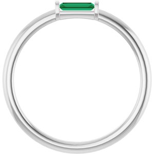 Ring med laboratoriedyrket edelsten – modell 122887