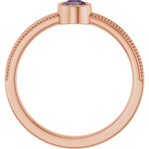 Ring med laboratoriedyrket edelsten – modell 72555