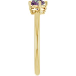 Ring med laboratoriedyrket edelsten – modell 72532