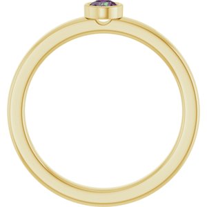 Ring med laboratoriedyrket edelsten – modell 72550