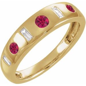 Ring med laboratoriedyrket edelsten – modell 689781