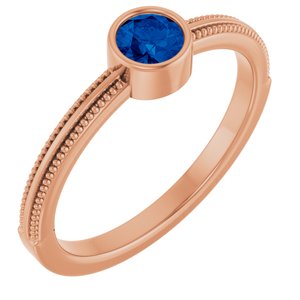 Ring med laboratoriedyrket edelsten – modell 72555