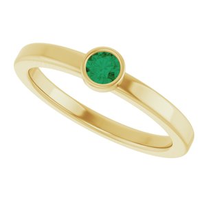Ring med laboratoriedyrket edelsten – modell 72550