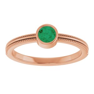 Ring med laboratoriedyrket edelsten – modell 72555