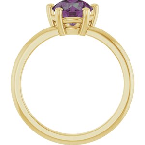 Ring med laboratoriedyrket edelsten – modell 72532