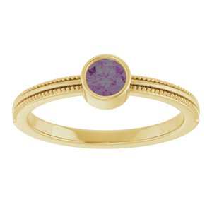 Ring med laboratoriedyrket edelsten – modell 72555