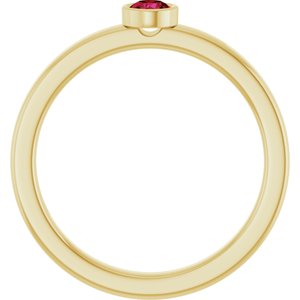 Ring med laboratoriedyrket edelsten – modell 72550
