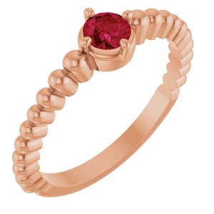 Ring med laboratoriedyrket edelsten – modell 72561