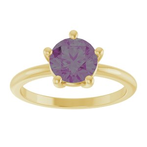 Ring med laboratoriedyrket edelsten – modell 72532
