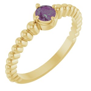 Ring med laboratoriedyrket edelsten – modell 72561