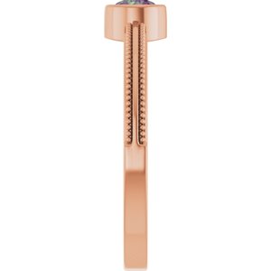 Ring med laboratoriedyrket edelsten – modell 72555