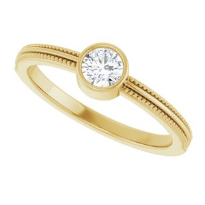Ring med laboratoriedyrket edelsten – modell 72555