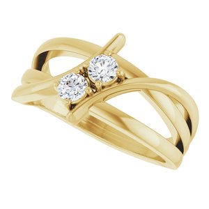 Ring med laboratoriedyrket diamant – modell 123228