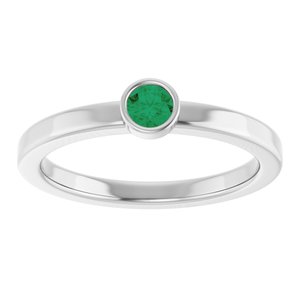 Ring med laboratoriedyrket edelsten – modell 72550