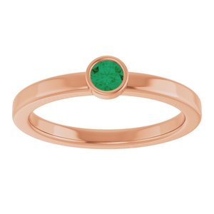 Ring med laboratoriedyrket edelsten – modell 72550