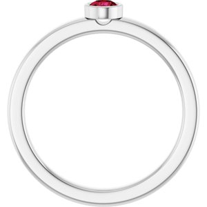 Ring med laboratoriedyrket edelsten – modell 72550