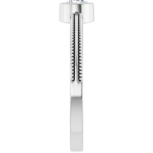 Ring med laboratoriedyrket edelsten – modell 72555