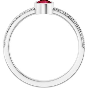 Ring med laboratoriedyrket edelsten – modell 72555