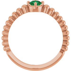 Ring med laboratoriedyrket edelsten – modell 72561