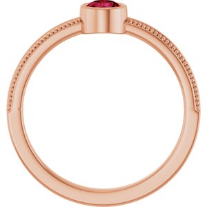 Ring med laboratoriedyrket edelsten – modell 72555